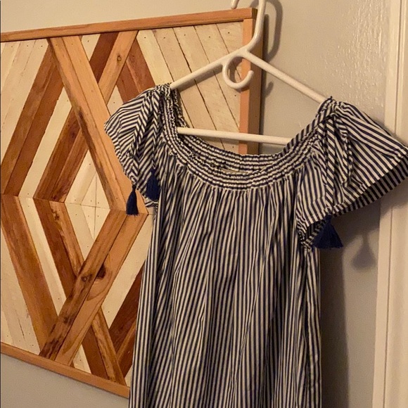 Pinstripe Elle Sasson Shift Dress 36/4 - Picture 9 of 11